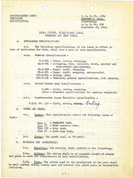 Scan of the cover sheet for the J.Q.D. No. 208A specification.